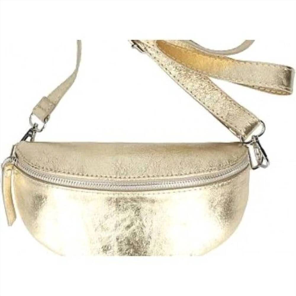 NEW TWO AMICIS women's hands free daddy bag in gold